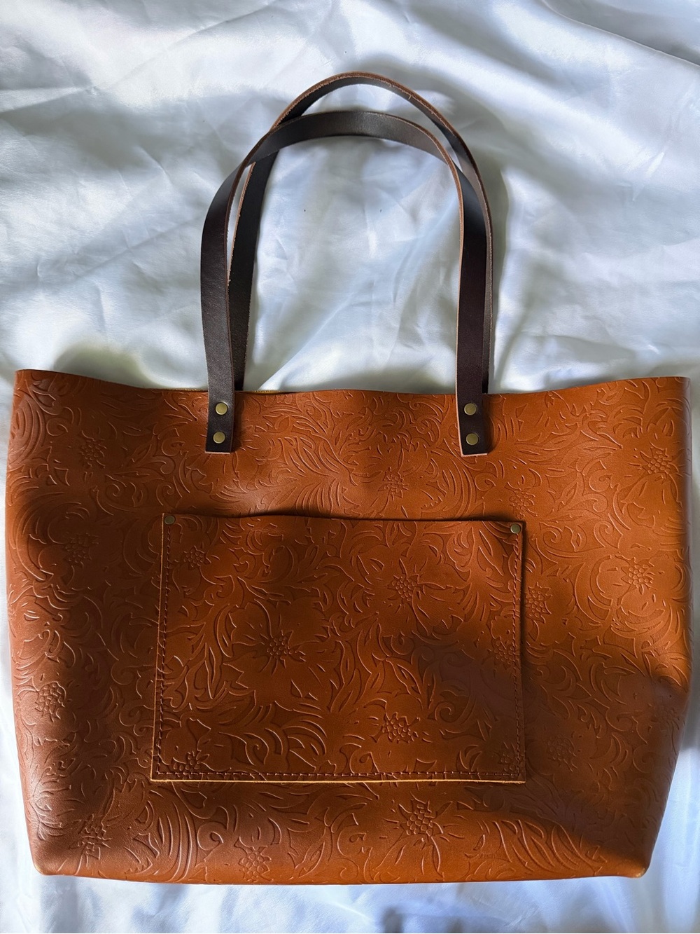 Portland Leather Goods Oversized tote in Meadow